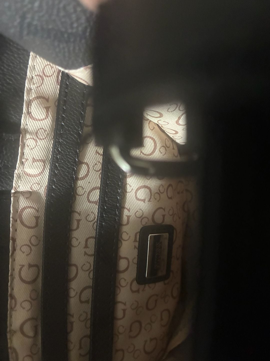 GUESS Breena Logo Embossed Mini Tote Crossbody Bag 9