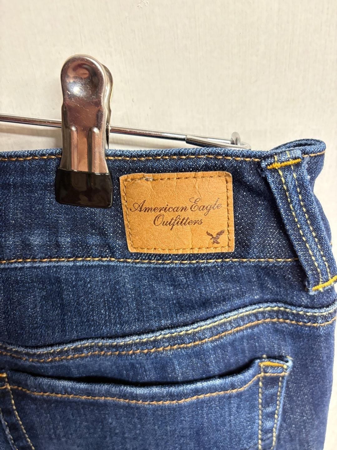 American Eagle Artist Stretch Dark Wash Crop Jeans Women's 6 4