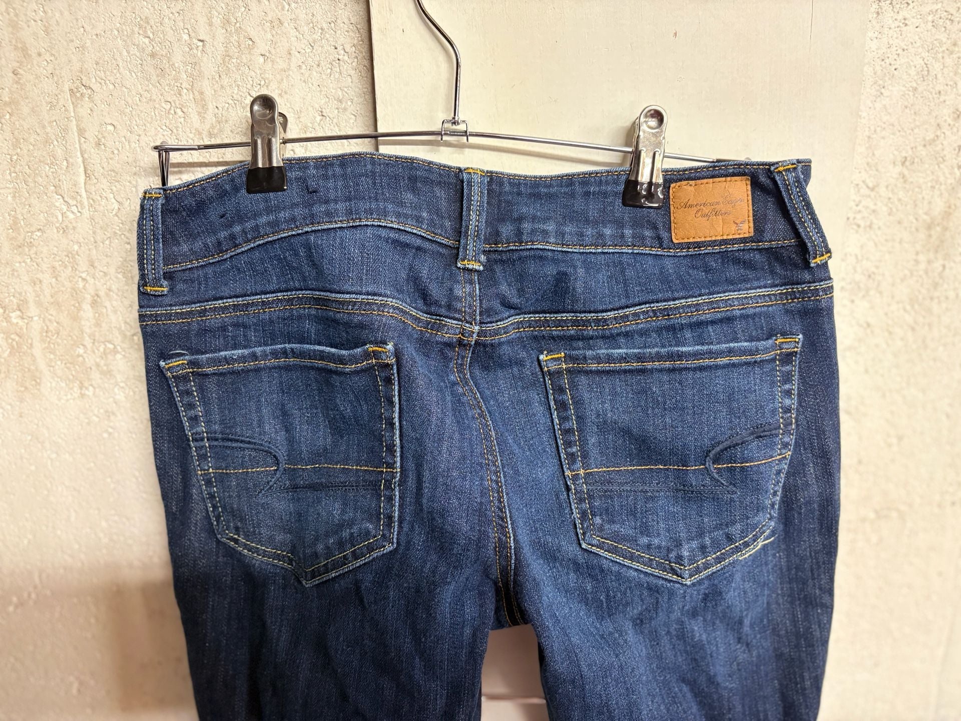 American Eagle Artist Stretch Dark Wash Crop Jeans Women's 6 5