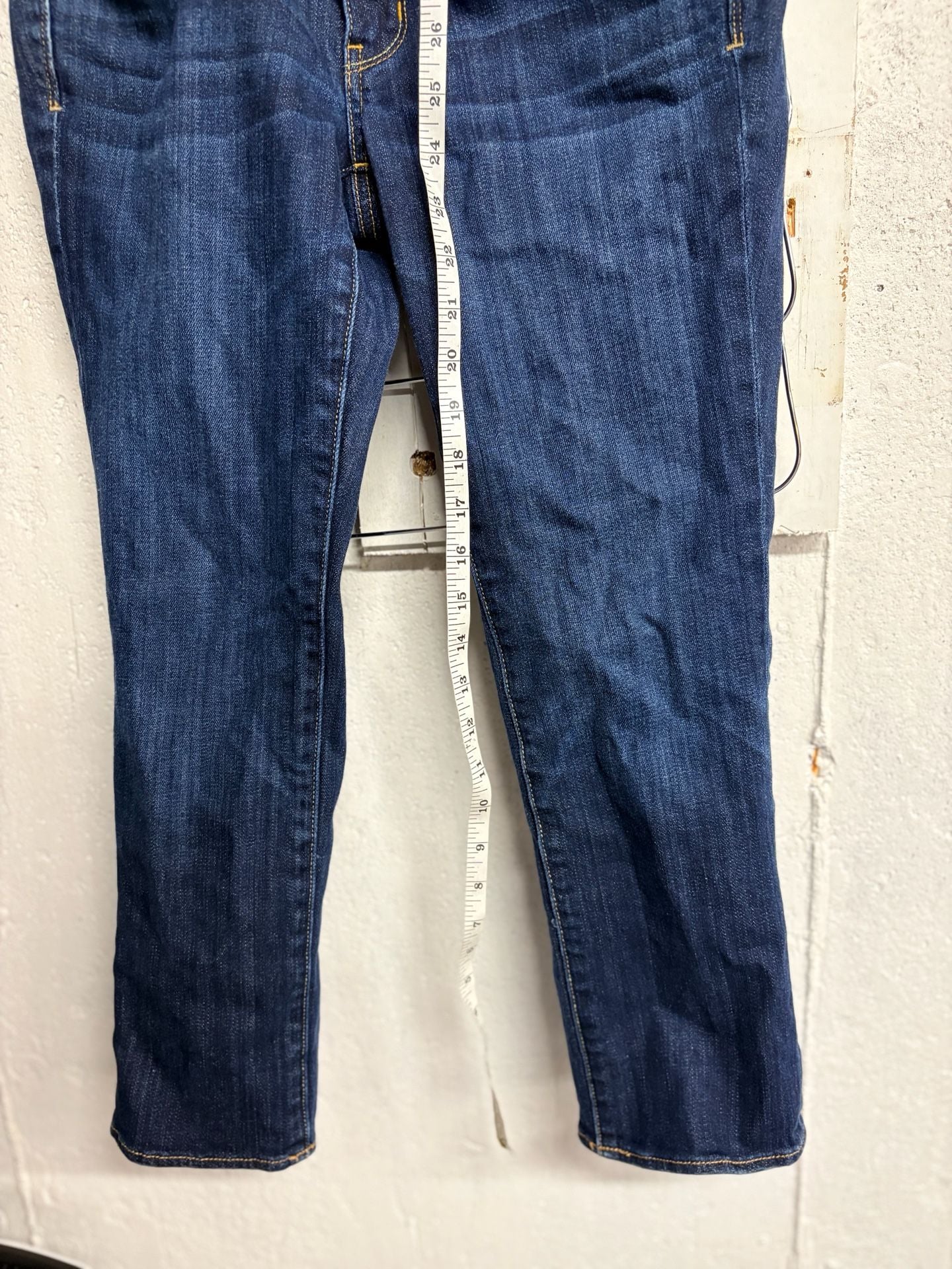 American Eagle Artist Stretch Dark Wash Crop Jeans Women's 6 7