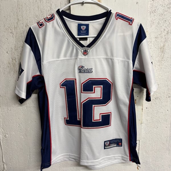 NE Patriots Tom Brady #12 Reebok NFL Premier Jersey Women's Medium