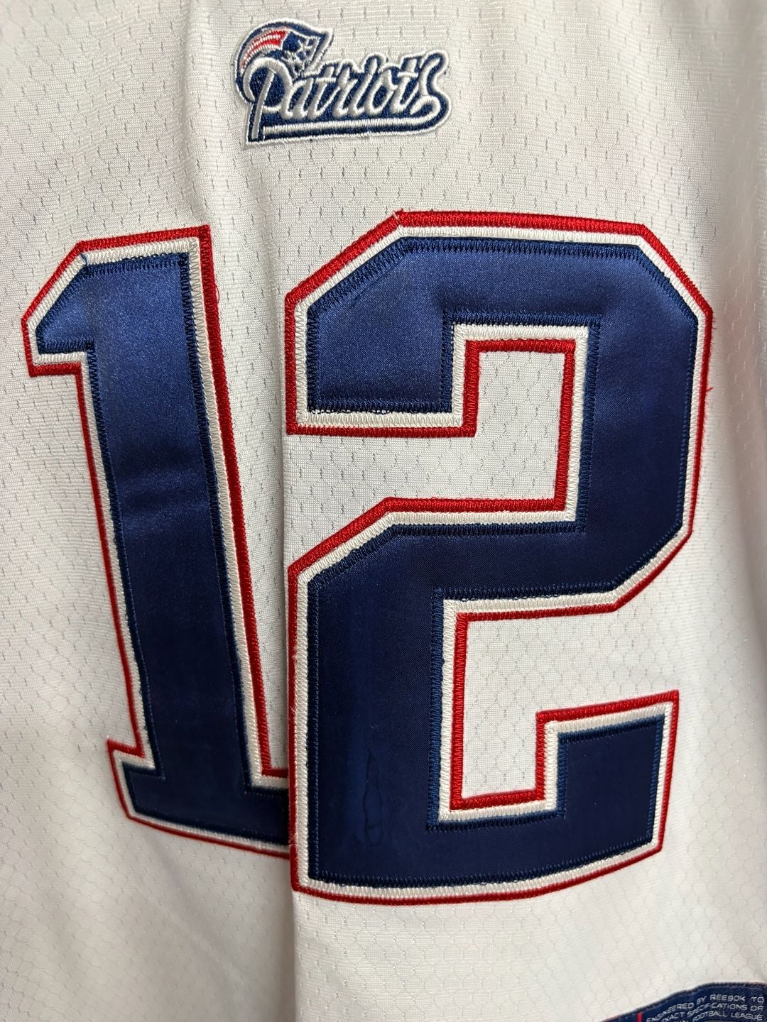NE Patriots Tom Brady #12 Reebok NFL Premier Jersey Women's Medium 4