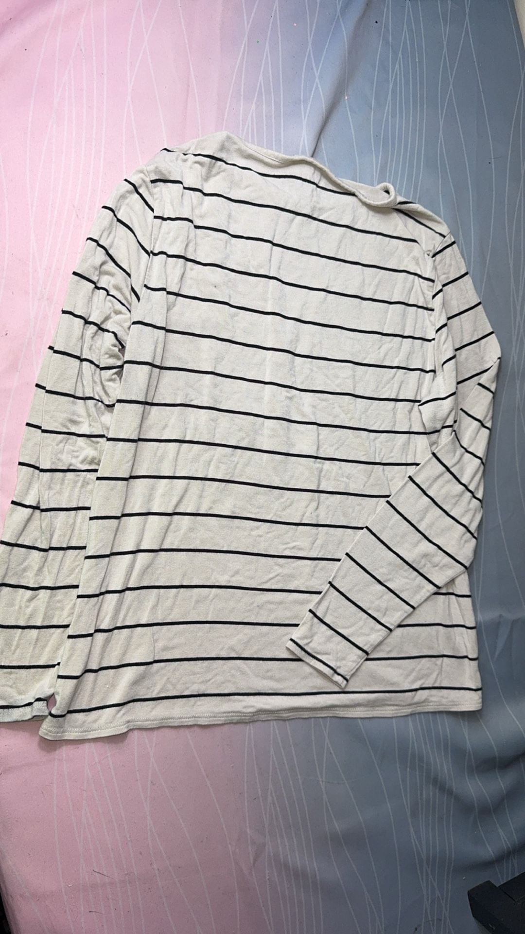 Old Navy Luxe Women's Long-Sleeve Striped T-Shirt XS 4