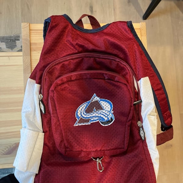 Vintage NHL Colorado Avalanche Jersey Mesh Backpack - Altitude Authentics