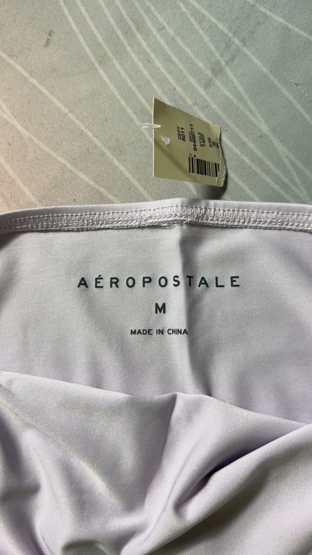Aéropostale Women's Lavender Strapless Tube Top Size Medium 4