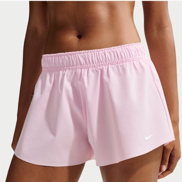 Nike One Women’s Mid-Rise 3” Brief-Lined Shorts – Pink – Women’s Large – NWOT