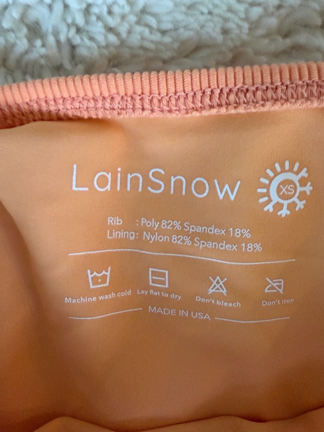 LainSnow Ocean Isle Ribbed One Piece Swimsuit in Cantaloupe - XS 6