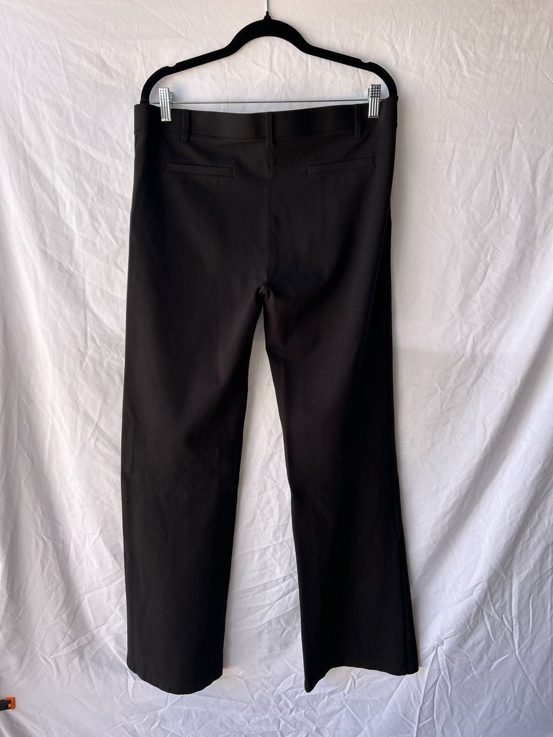 Betabrand Straight-Leg Dress Pant Yoga Pants Black XL 4