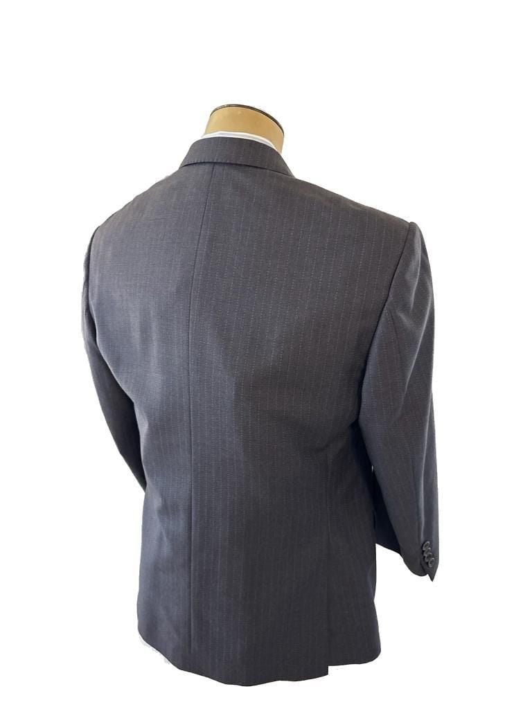 Gianni Manzoni Men's Gray Pinstripe 2-Piece Wool Suit Italy Size 42S 34x28” 8