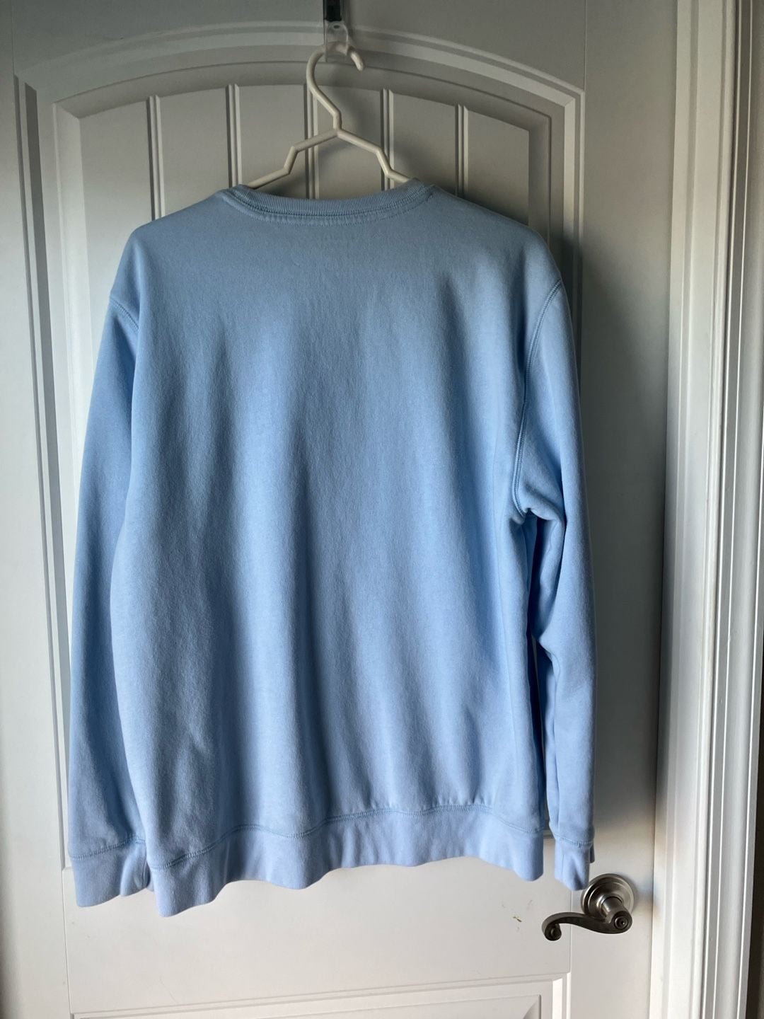 Old Navy Light Blue Graphic Logo Spell Out Crew Neck Sweatshirt XL 4