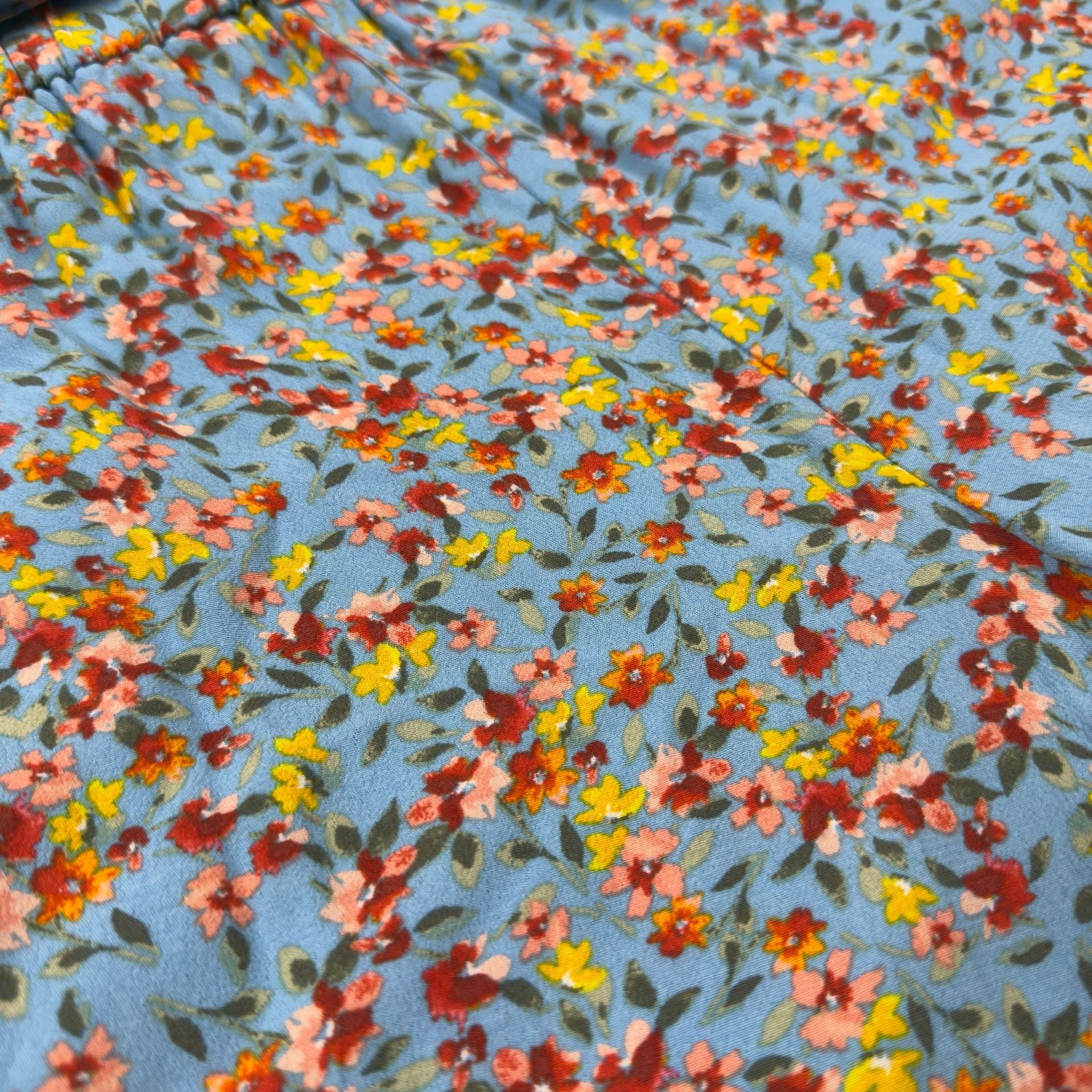 LOFT Blue Floral Paperbag Waist Side Pocket Cargo Shorts 5