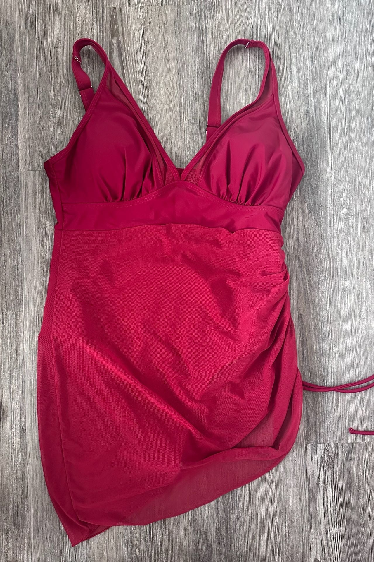 Women's Full-Coverage Swimsuit - with Contoured Mesh Sheer Cover-Up 2