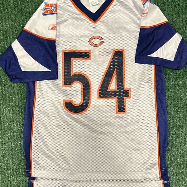 Vintage Brian Urlacher #54 Chicago Bears Youth Large Super Bowl XLI Jersey