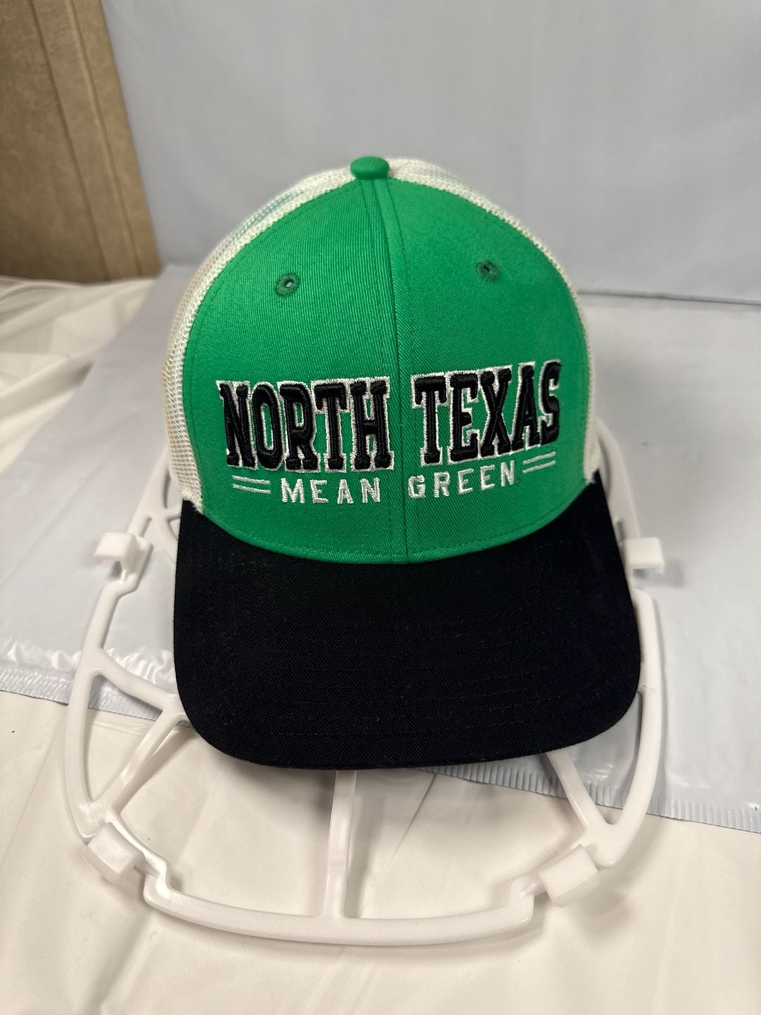 North Texas Mean Green University Snapback Trucker Hat - Green/White/Black 2