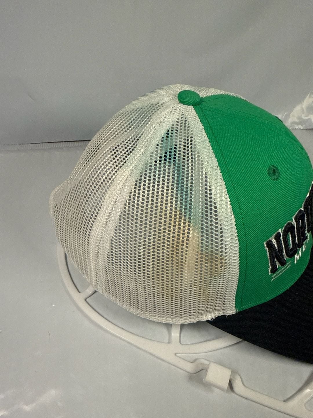 North Texas Mean Green University Snapback Trucker Hat - Green/White/Black 3