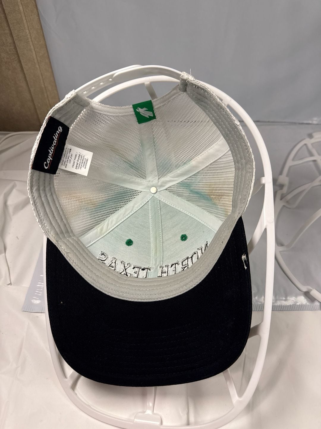 North Texas Mean Green University Snapback Trucker Hat - Green/White/Black 7