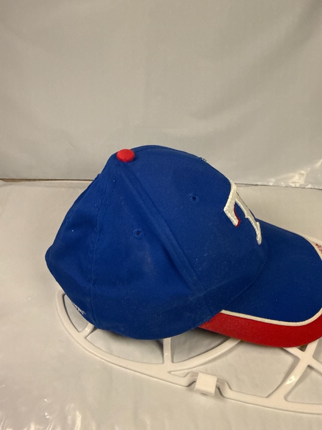 Texas Rangers Fox Sports Net x Progressive Promo Strapback Hat 3