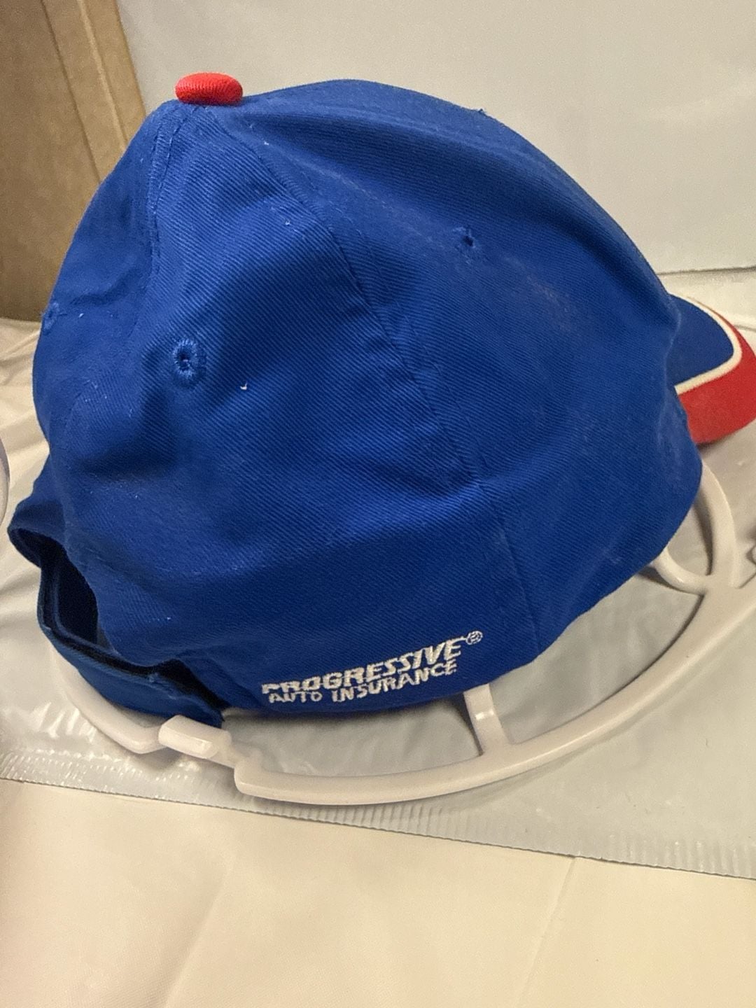 Texas Rangers Fox Sports Net x Progressive Promo Strapback Hat 6