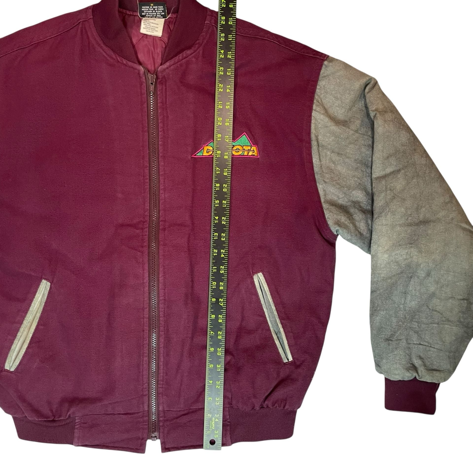 Vintage Dakota Bomber Jacket Mens M USA Made Workwear Canvas 5