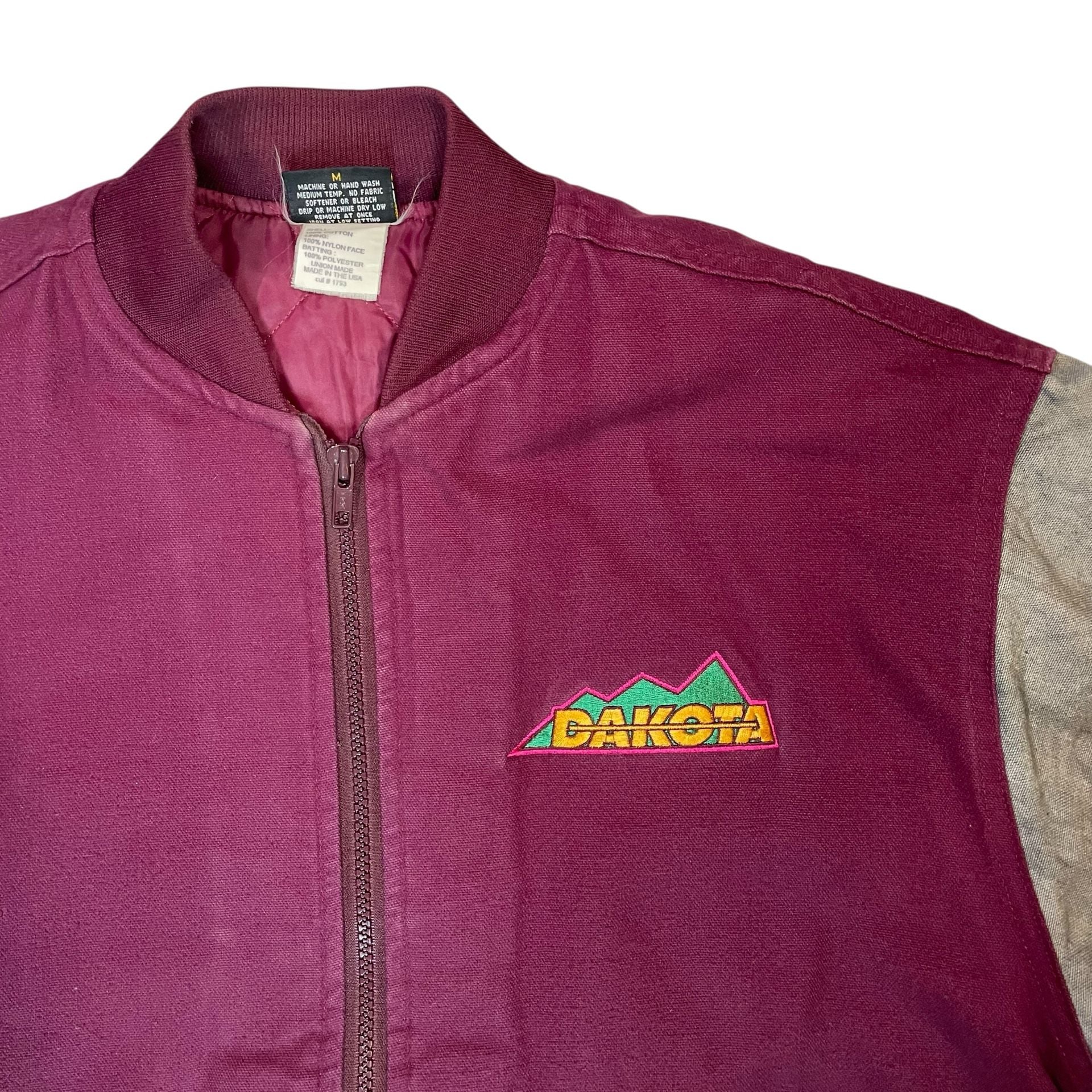Vintage Dakota Bomber Jacket Mens M USA Made Workwear Canvas 6