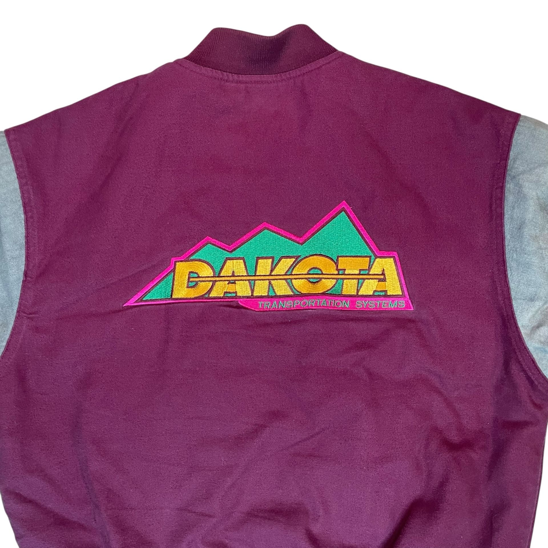 Vintage Dakota Bomber Jacket Mens M USA Made Workwear Canvas 9