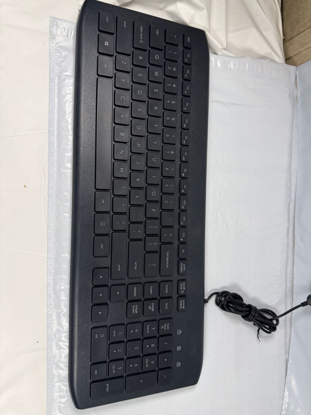 onn. Wired USB Keyboard, Black, Stock No. 100009052 1