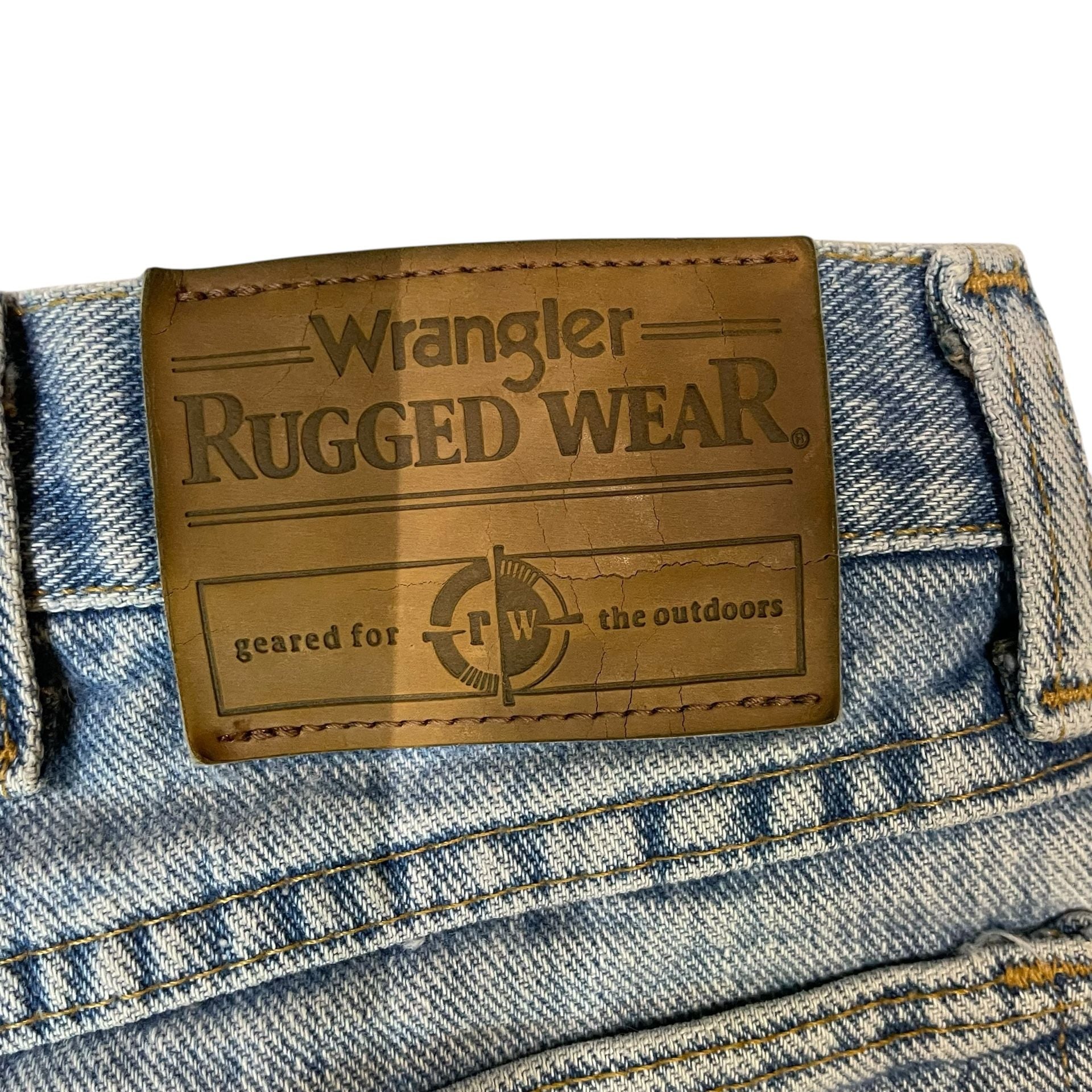 Wrangler Rugged Wear Jeans Mens 34x30 Blue Straight Leg Denim 11