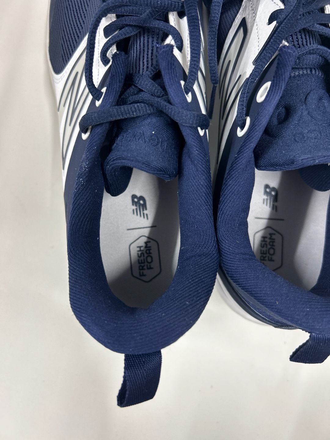 New Balance Fresh Foam 3000 v6 Molded Low Baseball Cleats Navy White 4