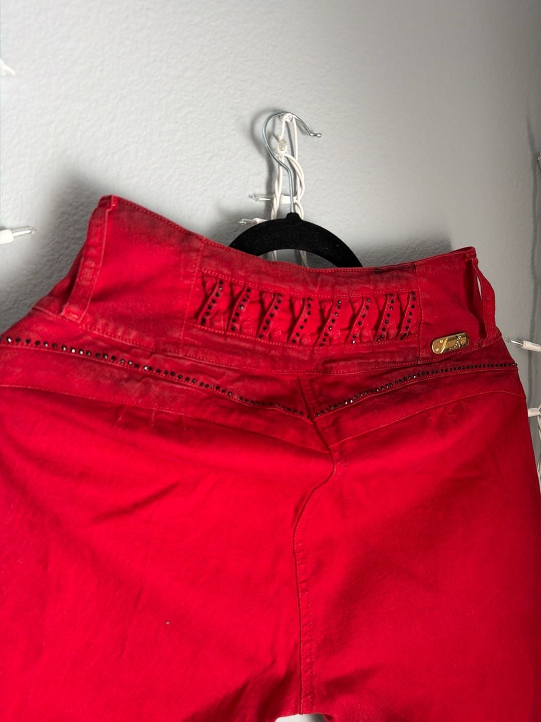 A Studio Women's Red High-Waisted Skinny Jeans 12