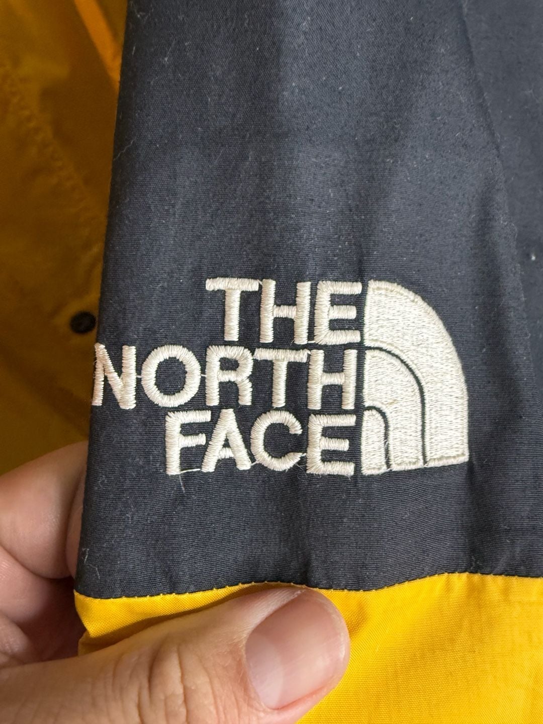 Vintage 90s The North Face Gore-Tex Mountain Light Jacket Yellow Black Medium 6