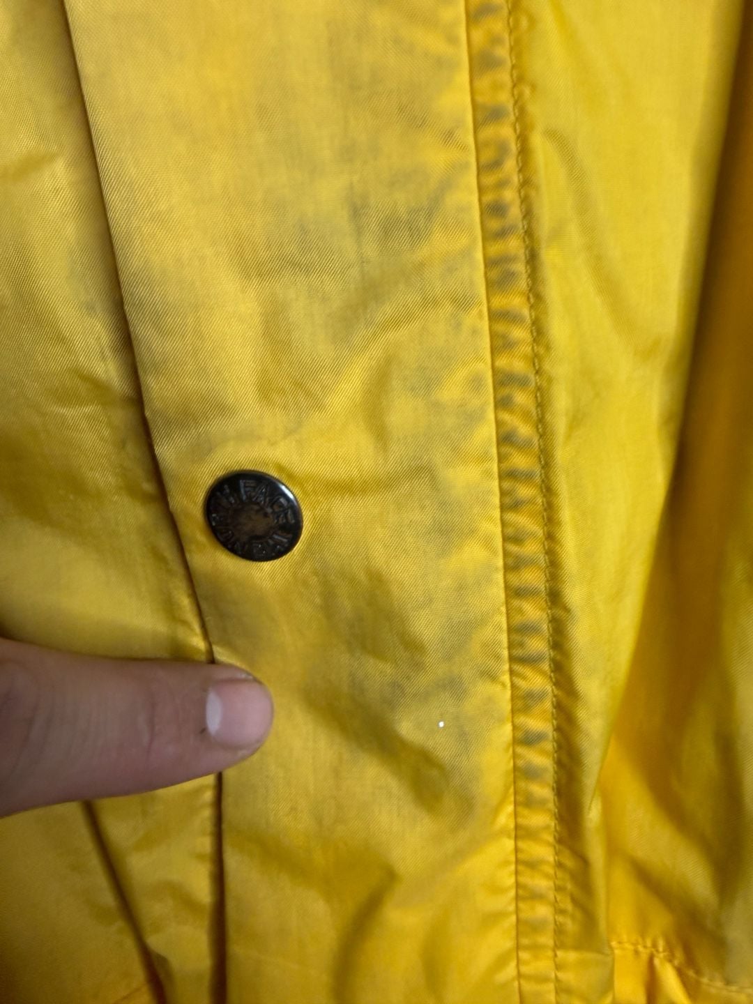Vintage 90s The North Face Gore-Tex Mountain Light Jacket Yellow Black Medium 7