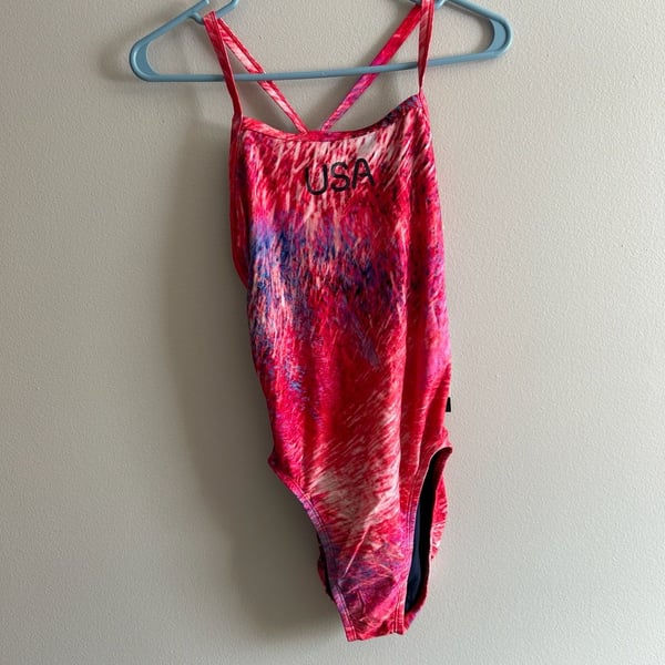 Nike Swim HydraStrong Team USA Olympics Women's Racerback One-Piece Swimsuit