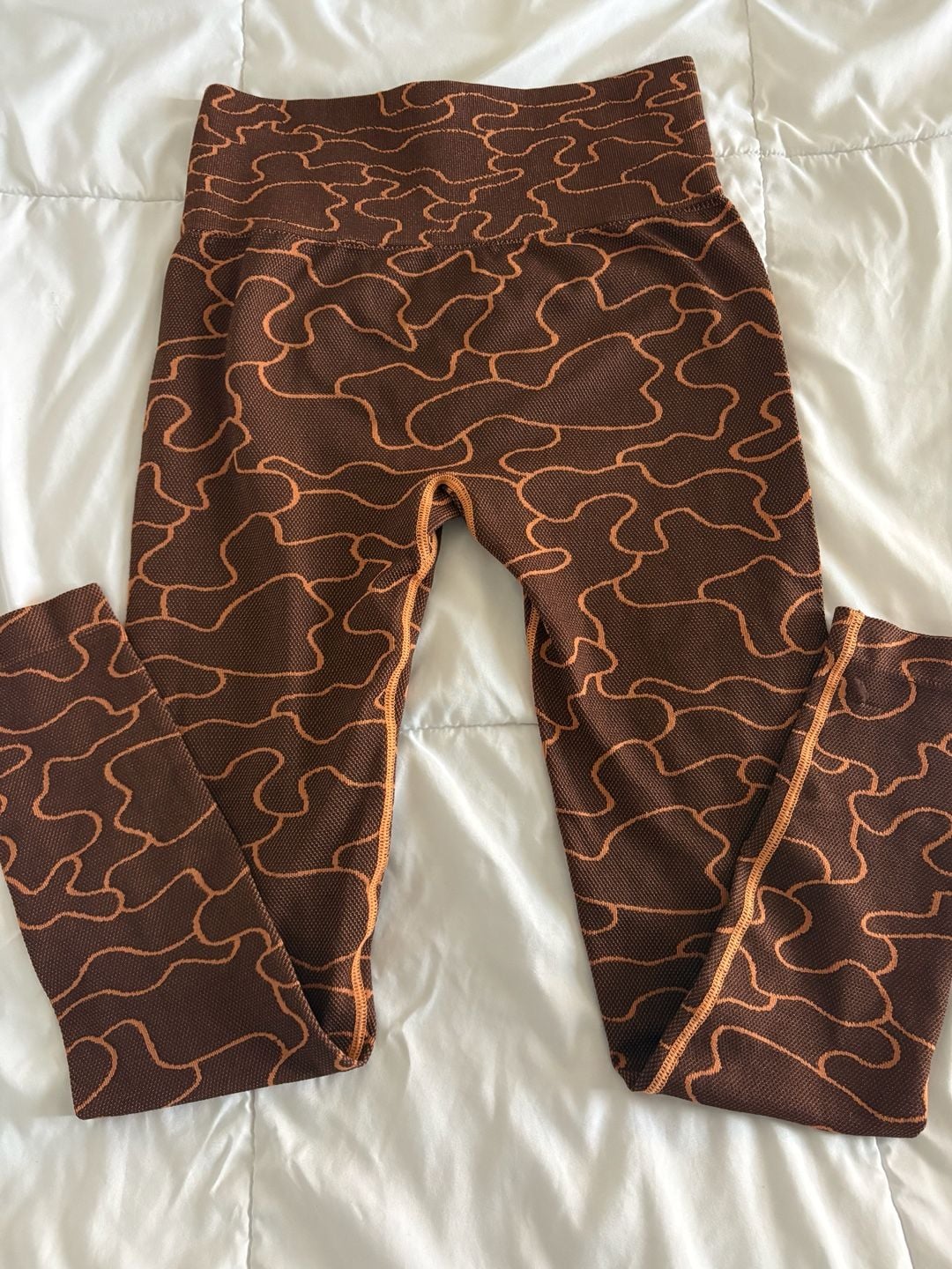 ECHT Arise Camo Seamless High Waisted Leggings in Brown 2