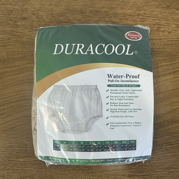 Kleinert's DuraCool Waterproof Pull-On Incontinence Pants, underwear 