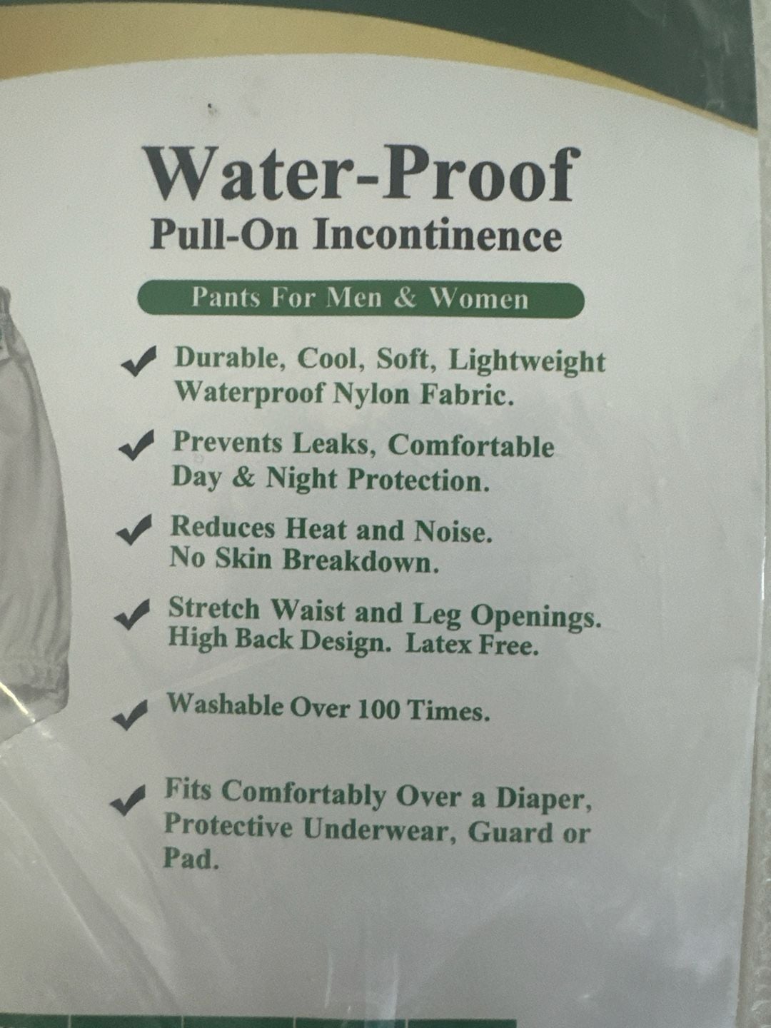 Kleinert's DuraCool Waterproof Pull-On Incontinence Pants, underwear 4