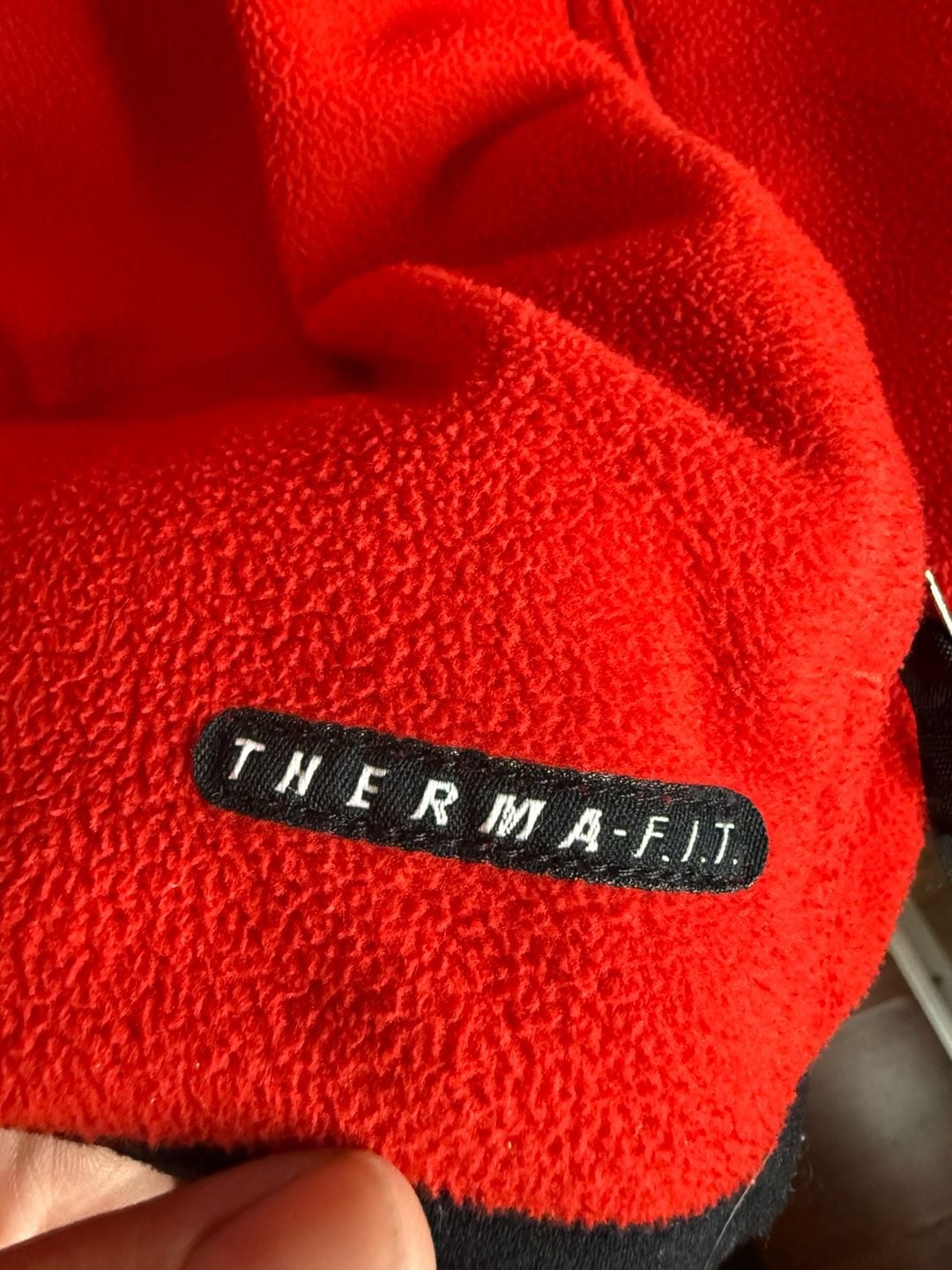 Vintage 90s Nike ACG Therma-Fit Fleece Zip-Up Vest Red Men's Large 7