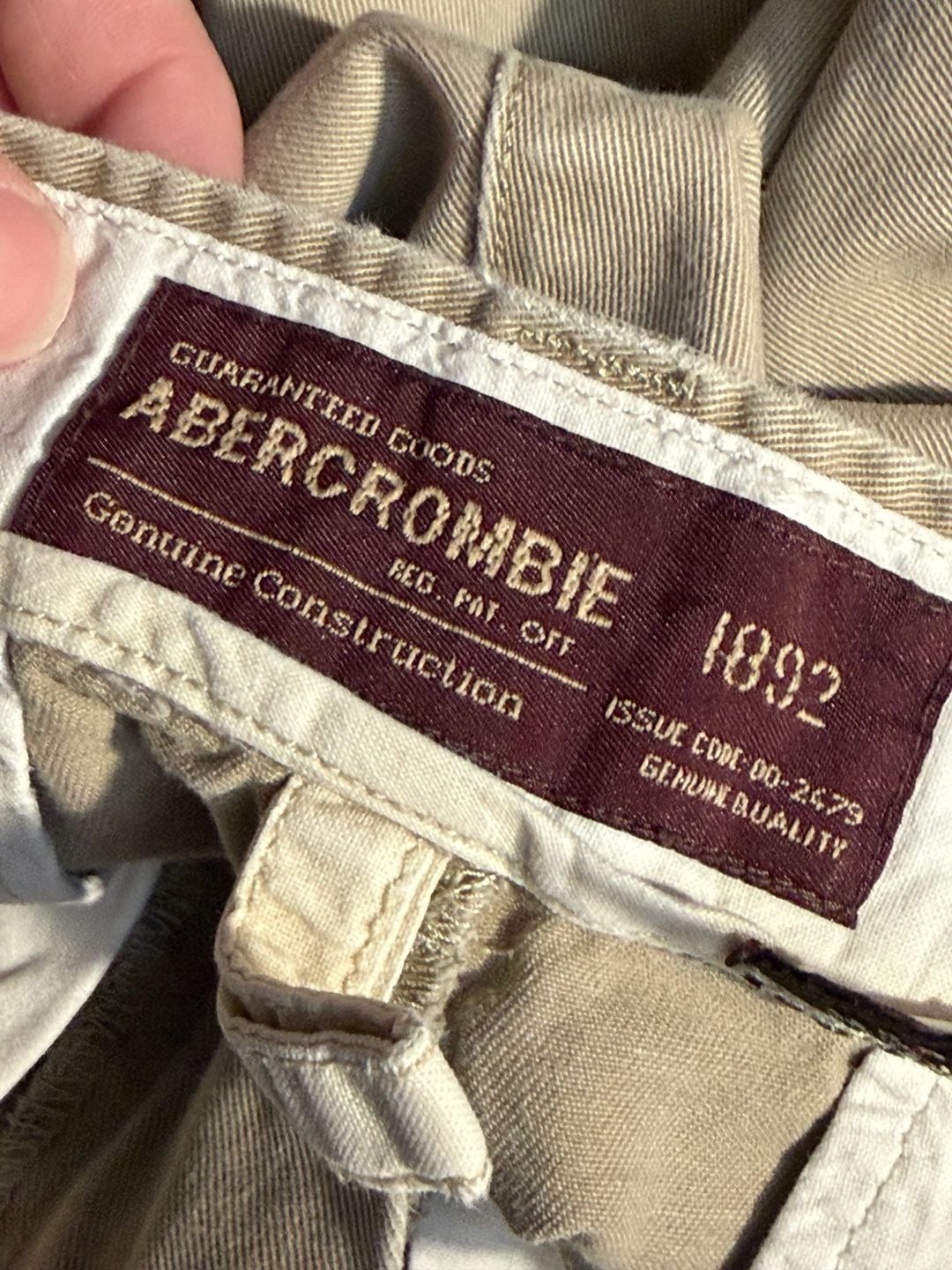 Vintage Abercrombie & Fitch Durable Goods Men's Chino Shorts Size 32 Beige 6