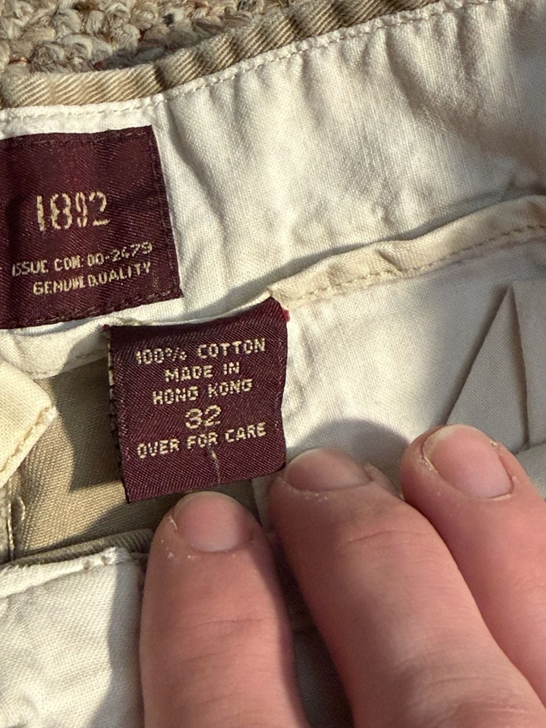 Vintage Abercrombie & Fitch Durable Goods Men's Chino Shorts Size 32 Beige 7
