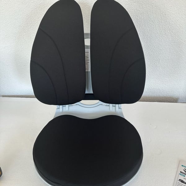 Ergonomic Dual-Backrest Foldable Lumbar Support Floor Chair cushion for Posture Correction