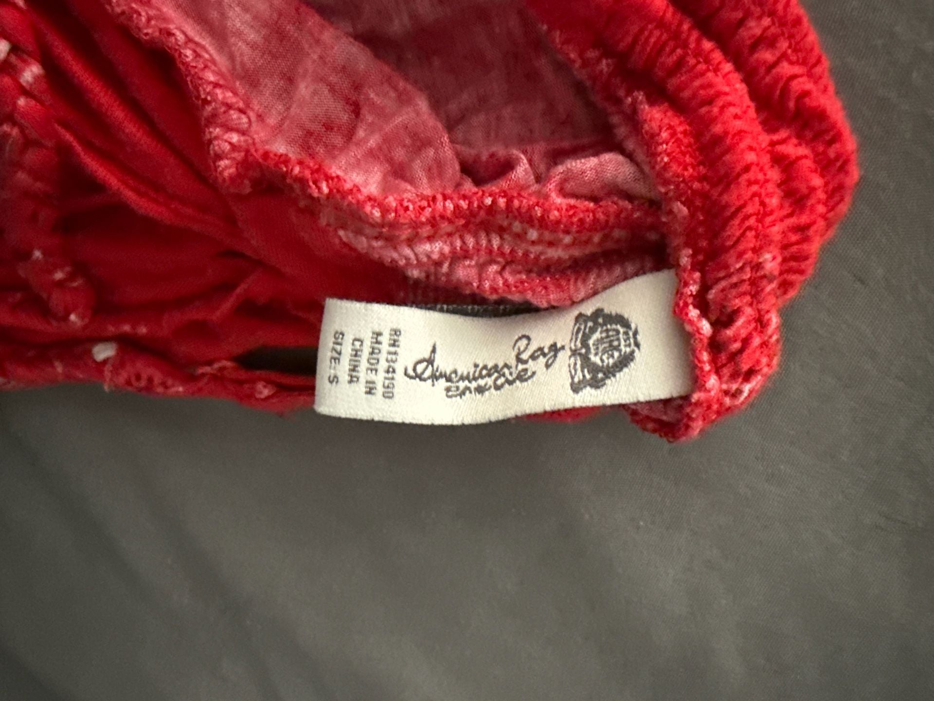 American Rag Red Bandana Print Boho Braided Strap Tank Top 4