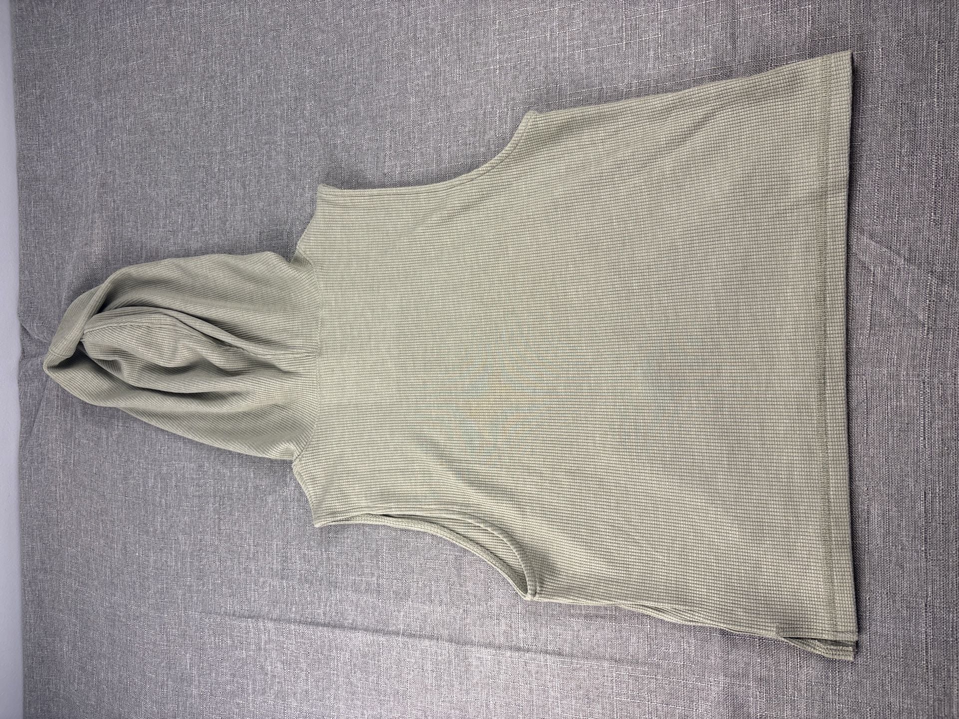 American Eagle Ziegler Sleeveless Waffle Knit Star Graphic Hoodie 8