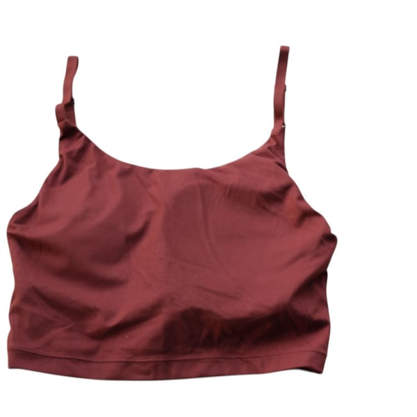Alphalete Alphalux Slim Bra Tank in Burgundy