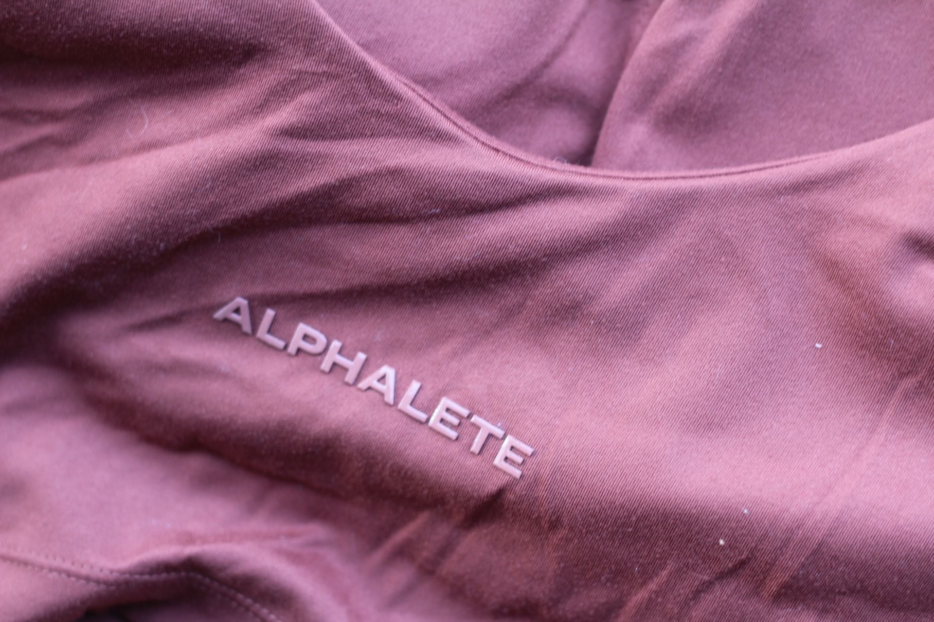 Alphalete Alphalux Slim Bra Tank in Burgundy 5