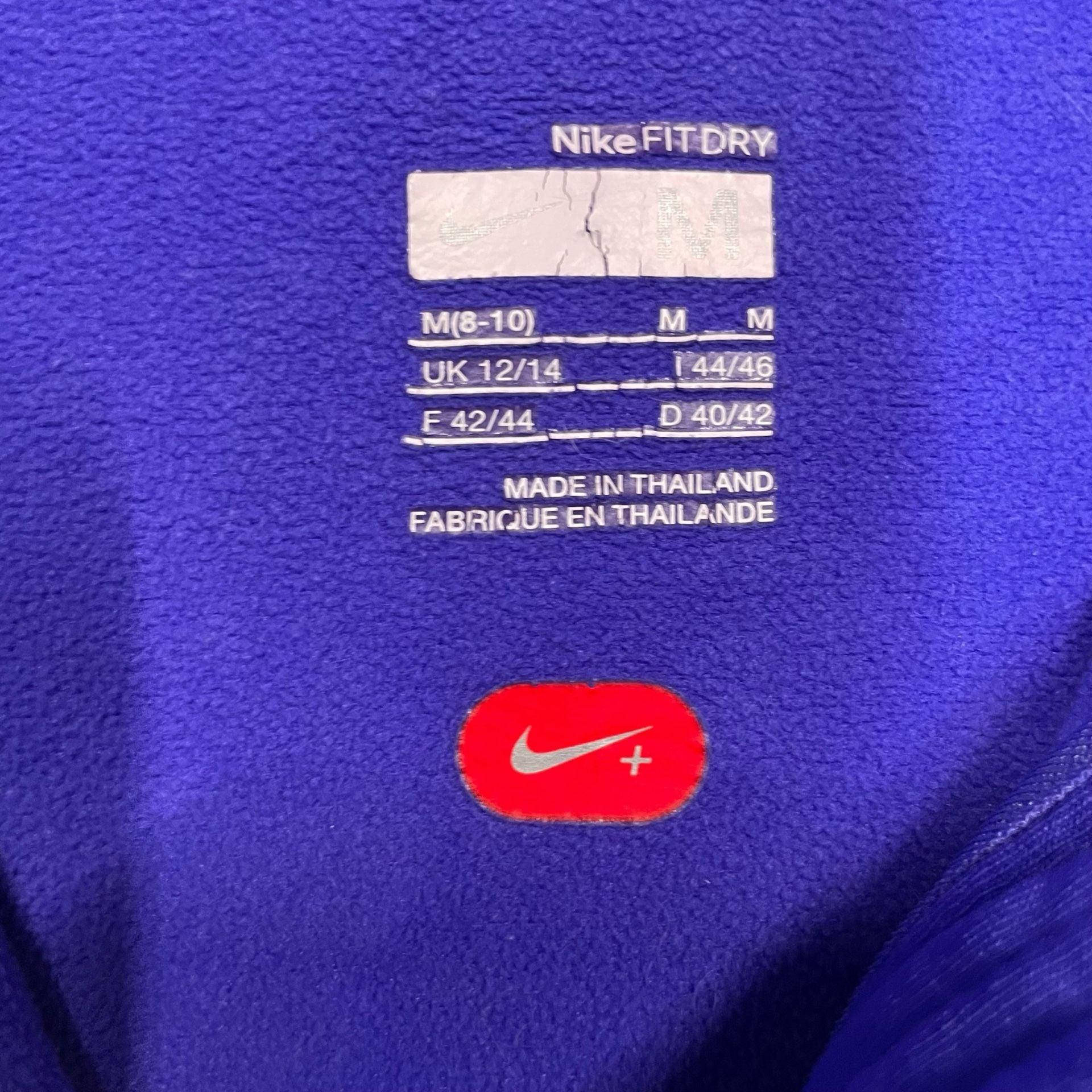 Nike Fit Dry Hoodie Womens M Purple 1/4 Zip Athletic Pullover 7