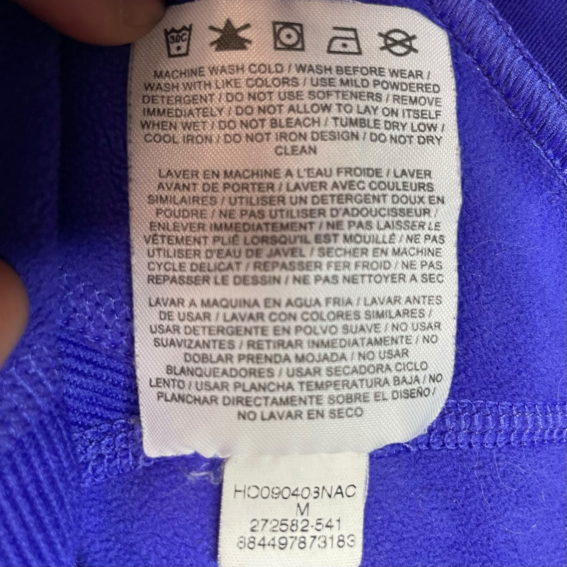 Nike Fit Dry Hoodie Womens M Purple 1/4 Zip Athletic Pullover 10