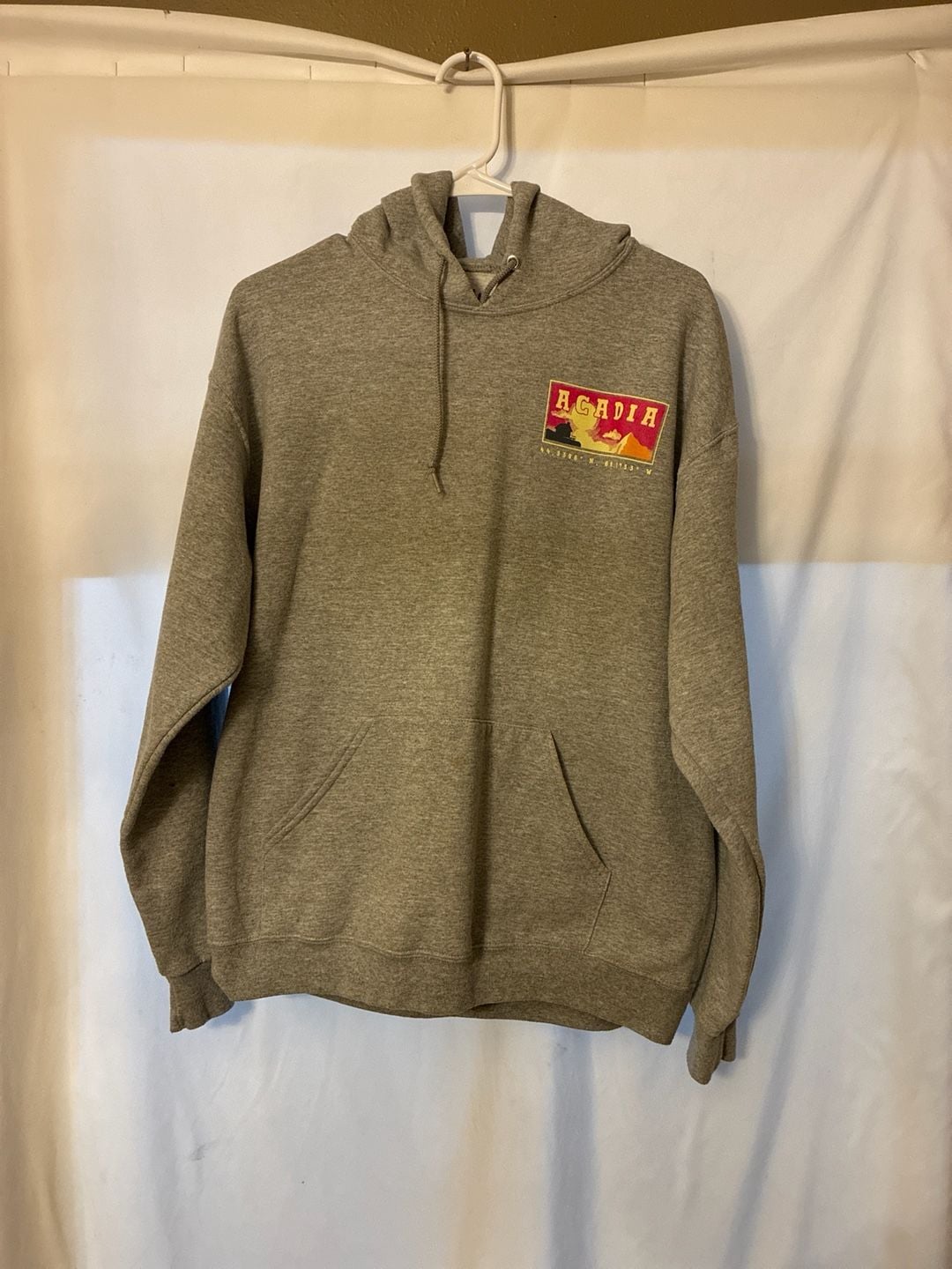Bowery Supply Co. Acadia National Park Graphic Hoodie Heather Gray Size L 2