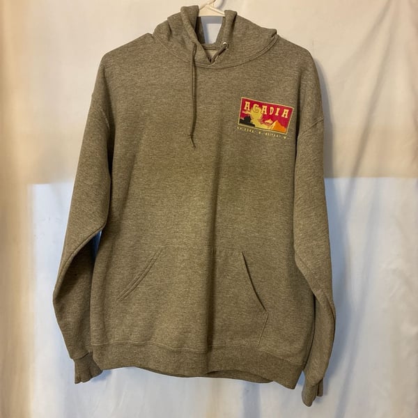 Bowery Supply Co. Acadia National Park Graphic Hoodie Heather Gray Size L