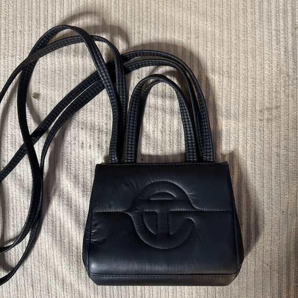 Telfar Small Puff Shopping Bag (Black) (Pre-loved)