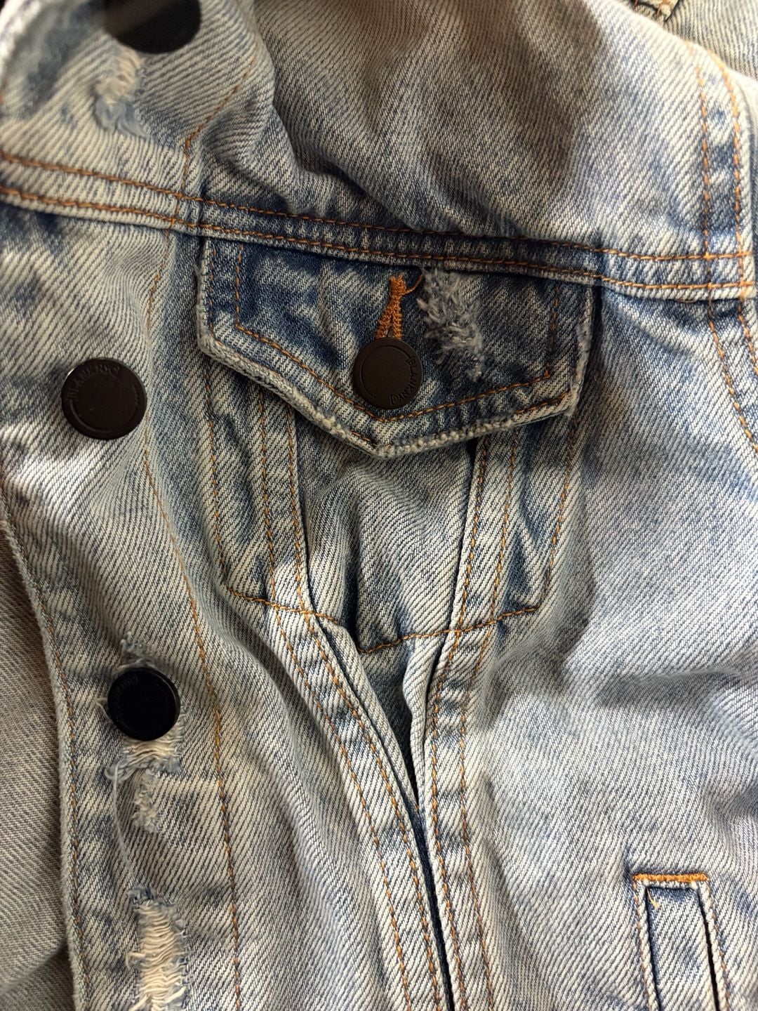 BLANKNYC Casual Encounter Hooded Denim Jacket in Light Wash 9
