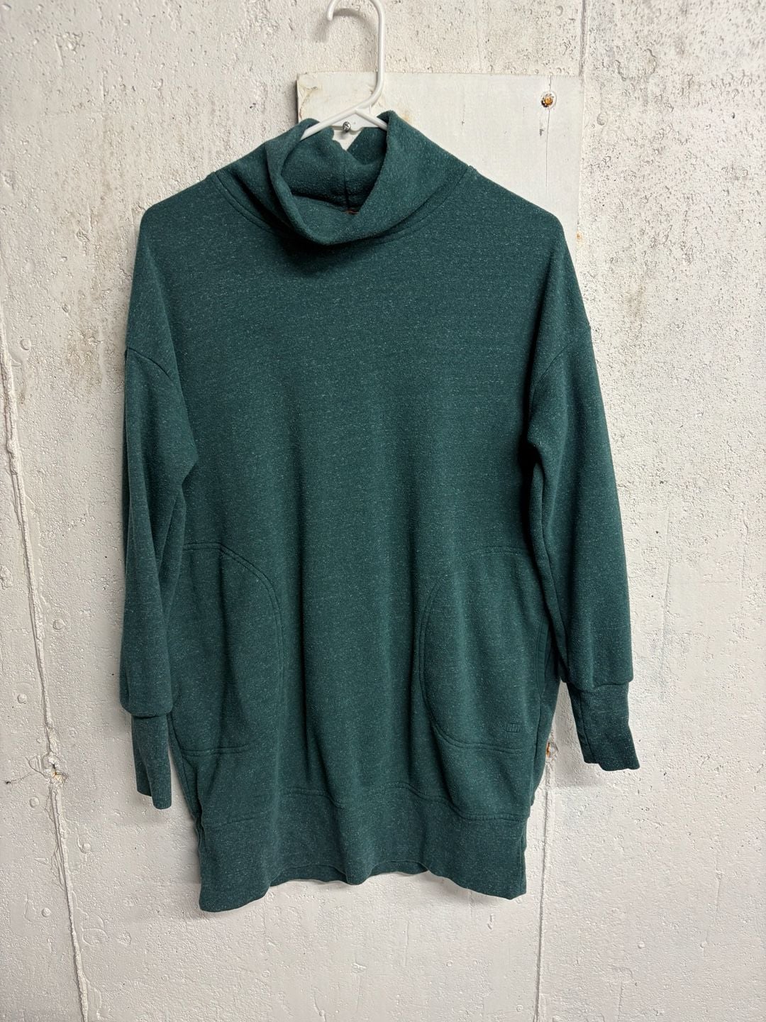 Merrell Women's Cloud Cowl Neck Tunic Pullover Sweatshirt with Pockets in Teal 7